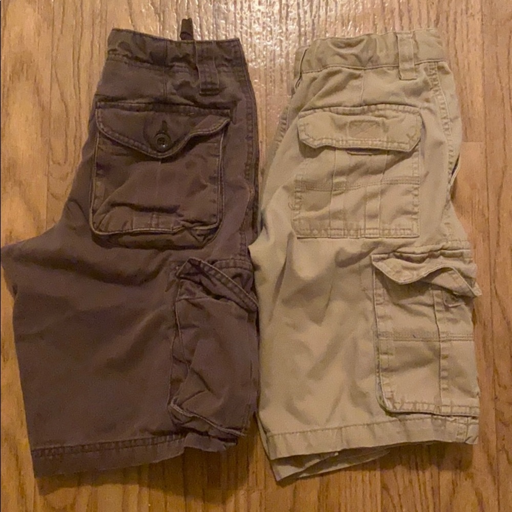 Old Navy Boys sz 8 Cargo Shorts 2 Pair